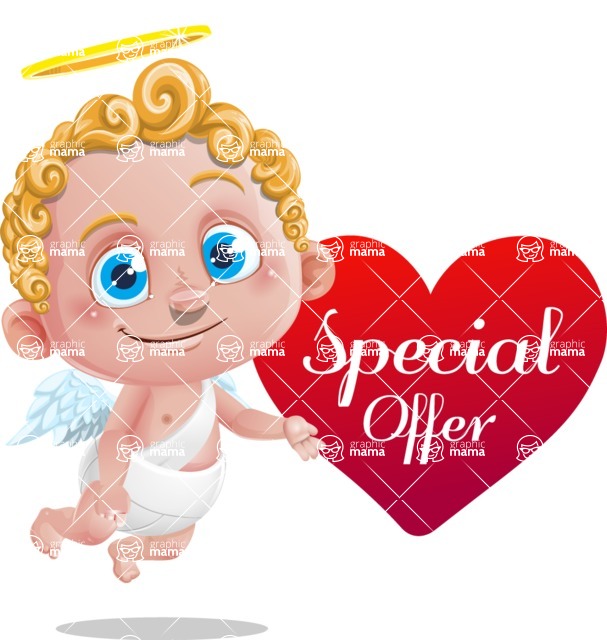 Cupid Cartoon Character - Cartoon Cupid with Special Offer